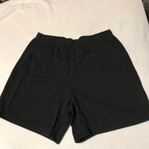 White stag elastic waistband black shorts!